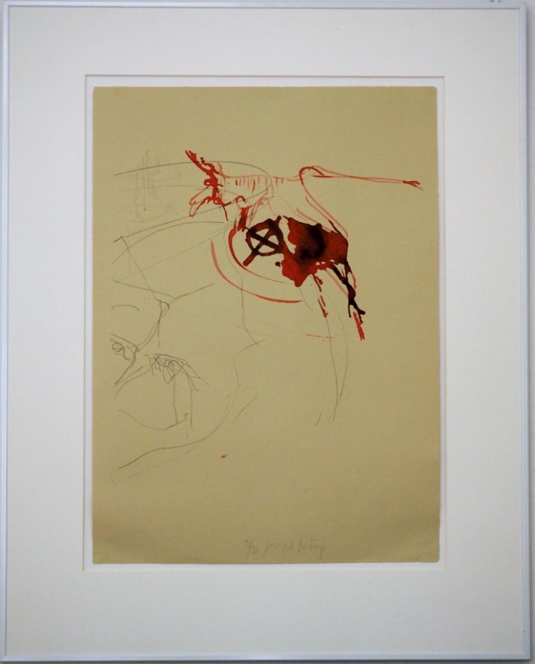 Joseph Beuys: "Blutender Hirsch auf Schädel“